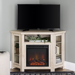 DAKOTA FIELDS Euripides 48" Corner Media Console with Electric Fireplace