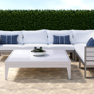 SOURCE FURNITURE South Beach Metal Outdoor Coffee Table