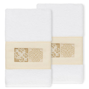 LINUM HOME TEXTILES Vivian Terrycloth Bath Towels (Set of 2)