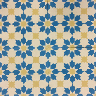 MEDICI & CO. Cemento 8" x 8" Cement Patterned Wall & Floor Tile