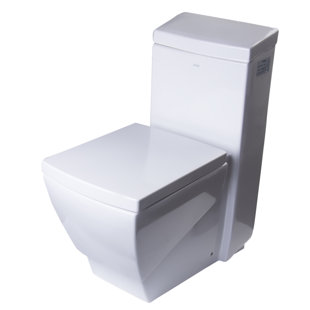 EAGO 1.28 GPF Elongated One-Piece Toilet (Seat Included)