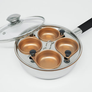 Cook Pro Non Stick Stainless Steel Egg Poacher