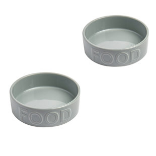 PARK LIFE DESIGNS Classic Food Pet Bowl (Set of 2)