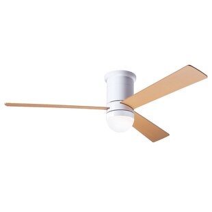 MODERN FAN COMPANY 50" Cirrus Flush Mount DC Ceiling Fan with LED Light