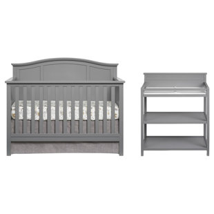 OXFORDBABY Emerson Convertible 2 -Piece Nursery Furniture Set