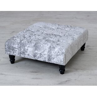 MARLOW HOME CO. Kenzo 61cm Wide Square Solid Colour Ottoman