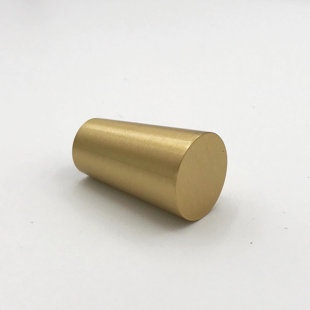 FORGE HARDWARE STUDIO MCM Collection 11/16" Diameter Cone Knob in Satin Brass