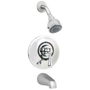 SYMMONS Allura Single-Handle 2-Spray Tub and Shower Faucet with VersaFlex Integral Diverter in Chrome (Valve Included)