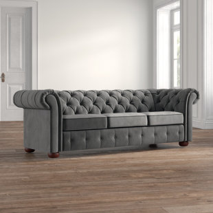 THREE POSTS™ Huskins 91.25'' Velvet Sofa