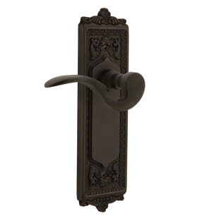 NOSTALGIC WAREHOUSE Egg & Dart Plate Privacy (Bed & Bath) with Manor Lever