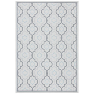WINSTON PORTER Bertka Light Gray/Anthracite Indoor/Outdoor Rug