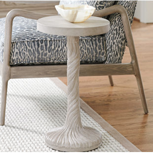 BARCLAY BUTERA Malibu Concrete Pedestal End Table