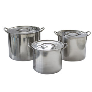 Prep & Savour AmeriHome Stainless Steel Pot Set