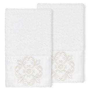 LINUM HOME TEXTILES ALYSSA Turkish Cotton Hand Towel (Set of 2)