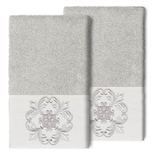 LINUM HOME TEXTILES ALYSSA Turkish Cotton Hand Towel (Set of 2)