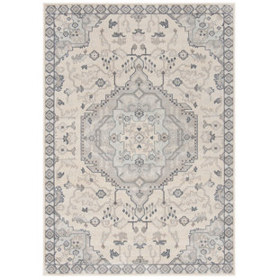 SAFAVIEH Inez Oriental Machine Woven Cream Area Rug