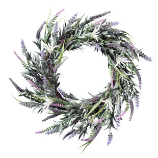 KELLY CLARKSON HOME Faux Lavender Polyester 24'' Wreath