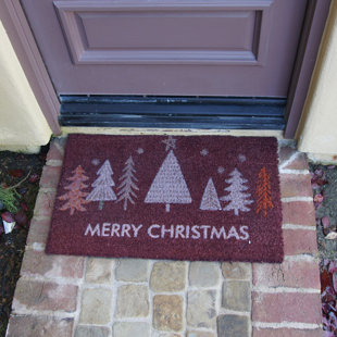 RUBBER-CAL, INC. Non-Slip Christmas Outdoor Doormat