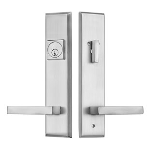 ROCKWELL SECURITY Times Square Entry Lever Set with Single Cylinder Deadbolt