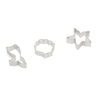 Fox Run Brands 3 Piece Non-Stick Mermaid Cookie Cutter Set
