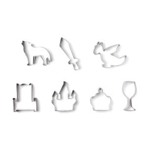 Fox Run Brands 7 Piece Non-Stick Race for the Iron Chair Cookie Cutter Set