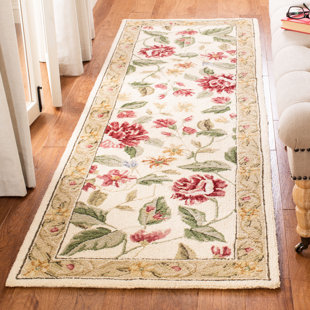 LARK MANOR™ Hollander Hand Hooked Wool Floral Rug