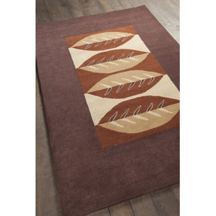 CHANDRA RUGS Dream Floral Handmade Tufted Wool Brown/Tan/Beige Area Rug