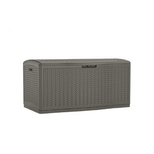 SUNCAST 124 Gallon Water Resistant Herringbone Deck Box