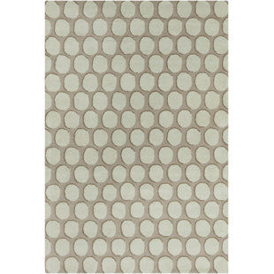 CHANDRA RUGS Allie Wool Polka Dots Rug
