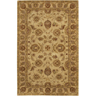 CHANDRA RUGS Dream Oriental Handmade Tufted Wool Brown/Tan Area Rug