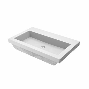 NATIVE TRAILS Trough Handmade Rectangular Drop-In Bathroom Sink