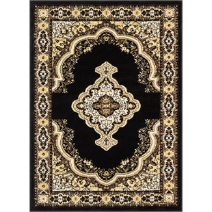 FLEUR DE LIS LIVING Lockwood Black Area Rug