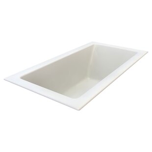 AMERICAN STANDARD Studio 66'' x 36'' Drop-In Soaking Fiberglass Bathtub