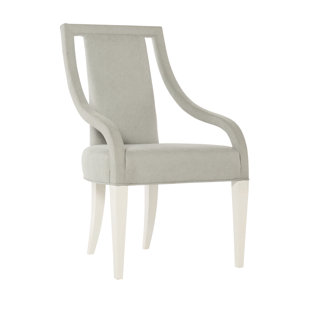 BERNHARDT Calista Upholstered Arm Chair in Silken Pearl