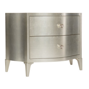 BERNHARDT Calista 2 - Drawer Bachelor's Chest in Silver Leaf