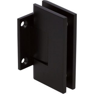 ROCKWELL SECURITY Rockwell Heavy Duty Square Corner Shower Hinge, Short Back Plate