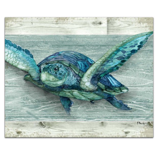 CounterArt Tempered Glass Northpoint Turtles Cutting Board