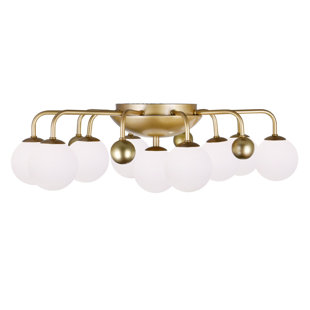 CORRIGAN STUDIO® Malyki 9 - Light 24" Cluster Sphere Flush Mount