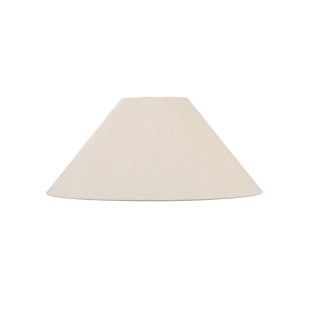 WADE LOGAN Abirad 28cm H Linen Blend Empire Lamp Shade ( Screw On ) in Beige