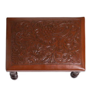 BLOOMSBURY MARKET Andii Leather Ottoman