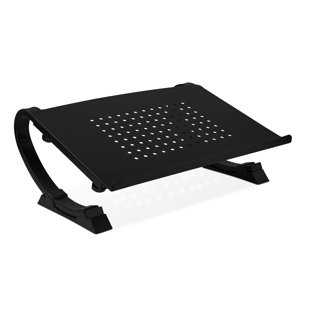 Mount-It! Monitor Riser Stand, Vented Desktop Laptop Lift With Adjustable Angle, Ergonomic Design