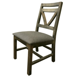 ARTISAN HOME FURNITURE Loft Cross Back Side Chair in Gray (Set of 2)