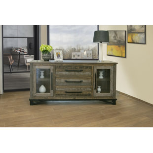 ARTISAN HOME FURNITURE Loft 69'' Wide 3 Drawer Pine Wood Buffet Table
