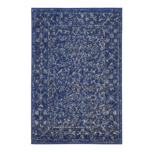 WORLD MENAGERIE Teppich Freemansburg in Blau