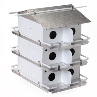 BIRDS CHOICE Purple Martin House Coates Round Entrance Holes 3 Floor 12 Room