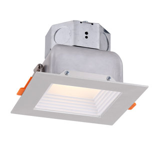 AMAX LIGHTING 1" Ultra Slim 3000K Remodel or New Construction IC LED Canless Recessed Lighting Kit