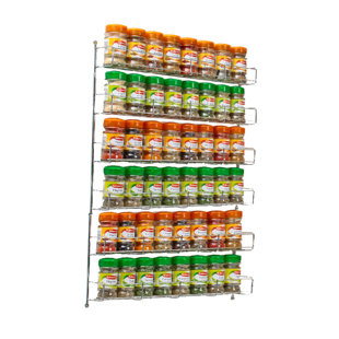 BELFRY KITCHEN 48-Jar Wall-Mounted/Cabinet Spice Rack
