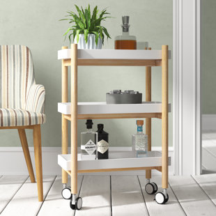 NORDEN HOME Sharleen Wood Bar Cart