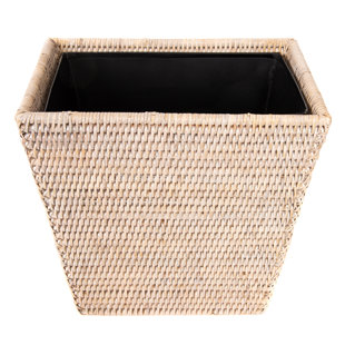 BIRCH LANE™ Asherville 3.5 Gallons Wicker/Rattan Open Waste Basket