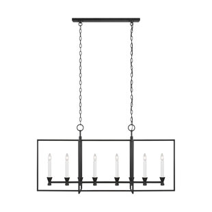 VISUAL COMFORT STUDIO Keystone 6 - Light Kitchen Island Linear Pendant by Chapman & Myers